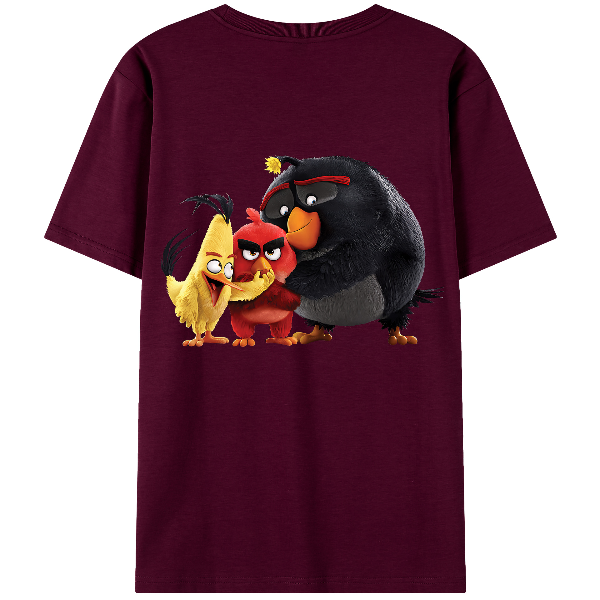 （画像用） Angry Birds アングリーバード レディース半袖Tシャツ(バックプリント)